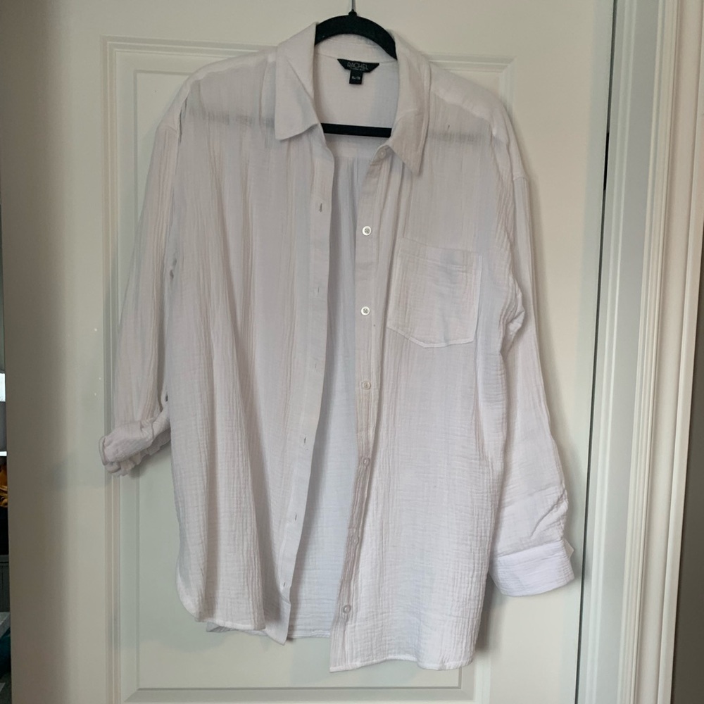 Rachel Size XL White Blouse